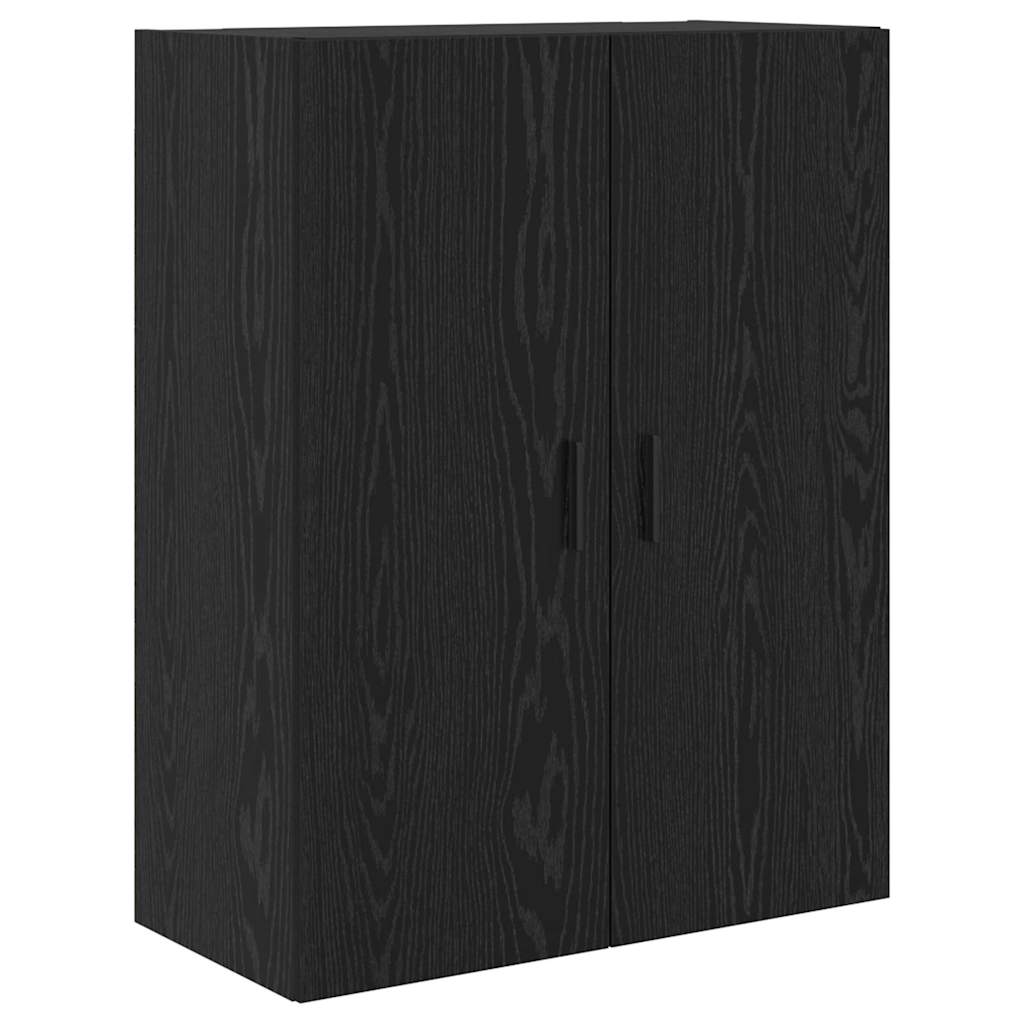 Highboard s ladicama 2 pcs Crni hrast Inženjerska drva i staklo