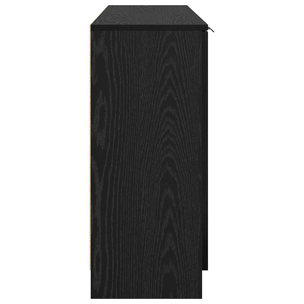 Kreveta s ladicama 3 pcs Crni hrast Konstruirano drvo