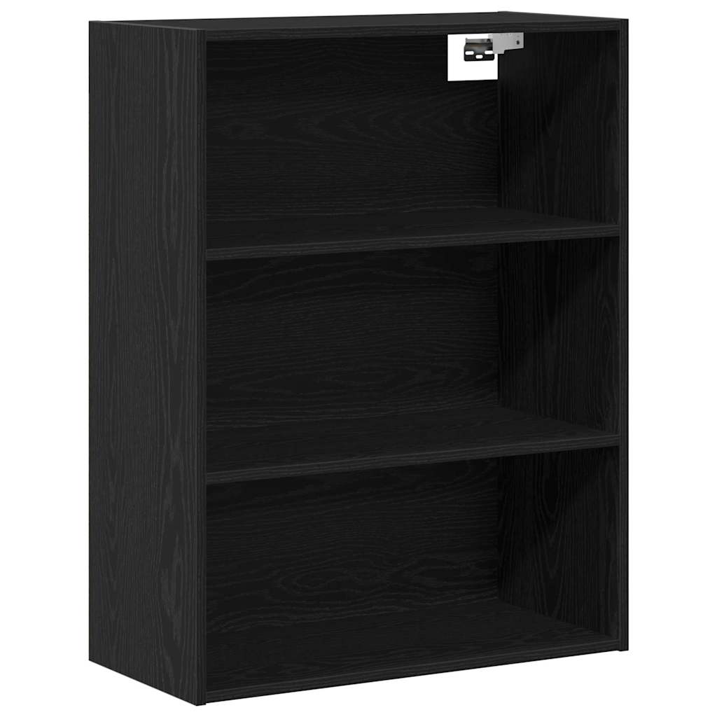 Highboard s ladicama 2 pcs Crni hrast Konstruirano drvo