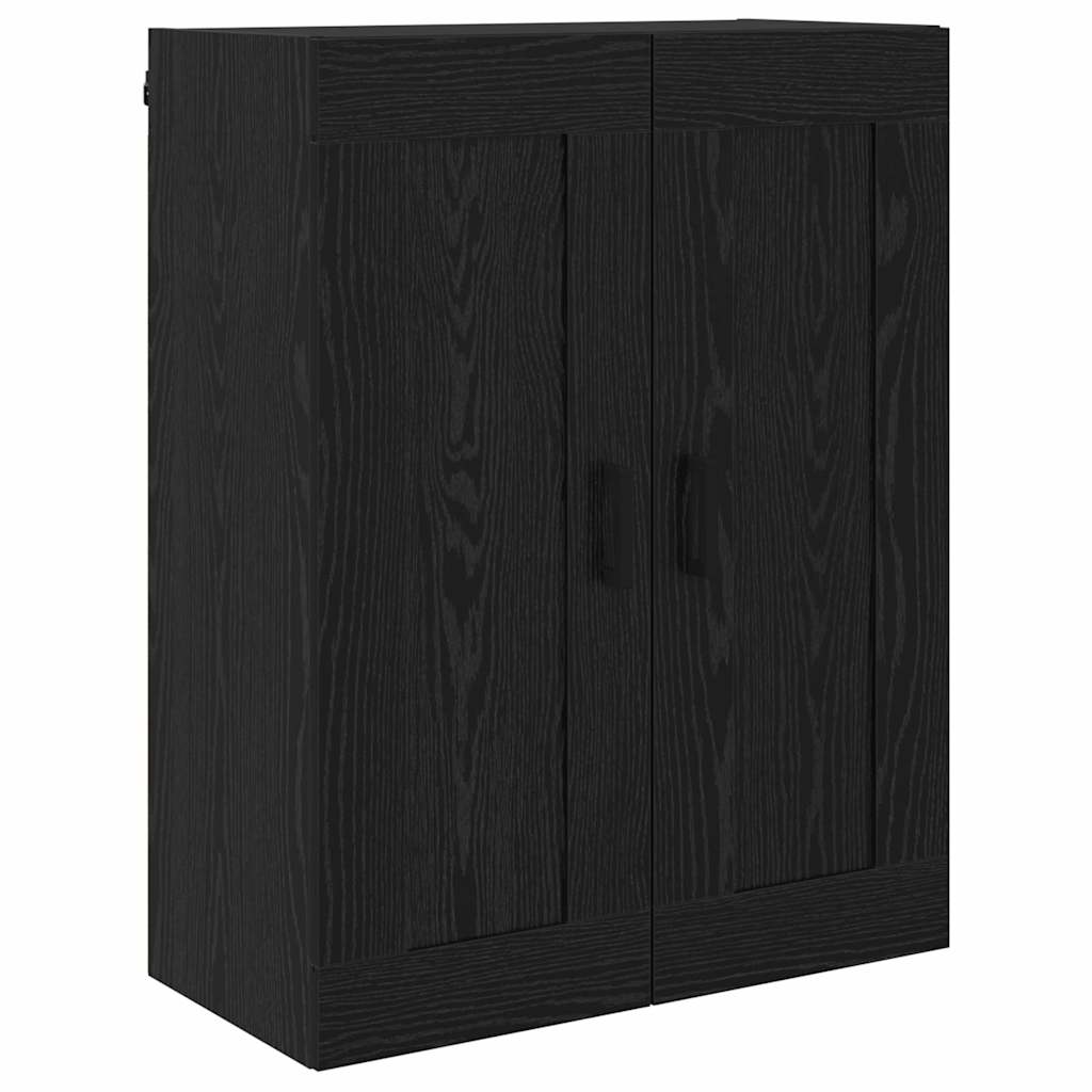 Highboard s ladicama 2 pcs Crni hrast Konstruirano drvo