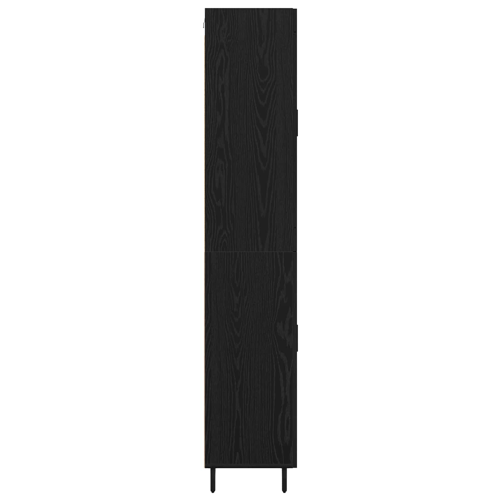 Highboard s ladicama 2 pcs Crni hrast Konstruirano drvo