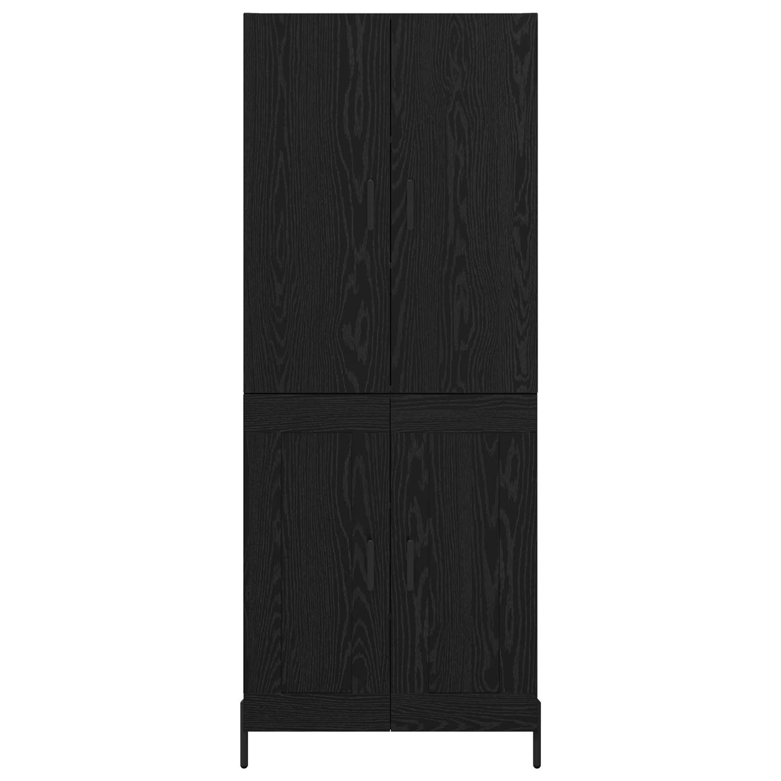 Highboard Zidne Crni hrast 69,5 x 34 x 180 cm Konstruirano drvo