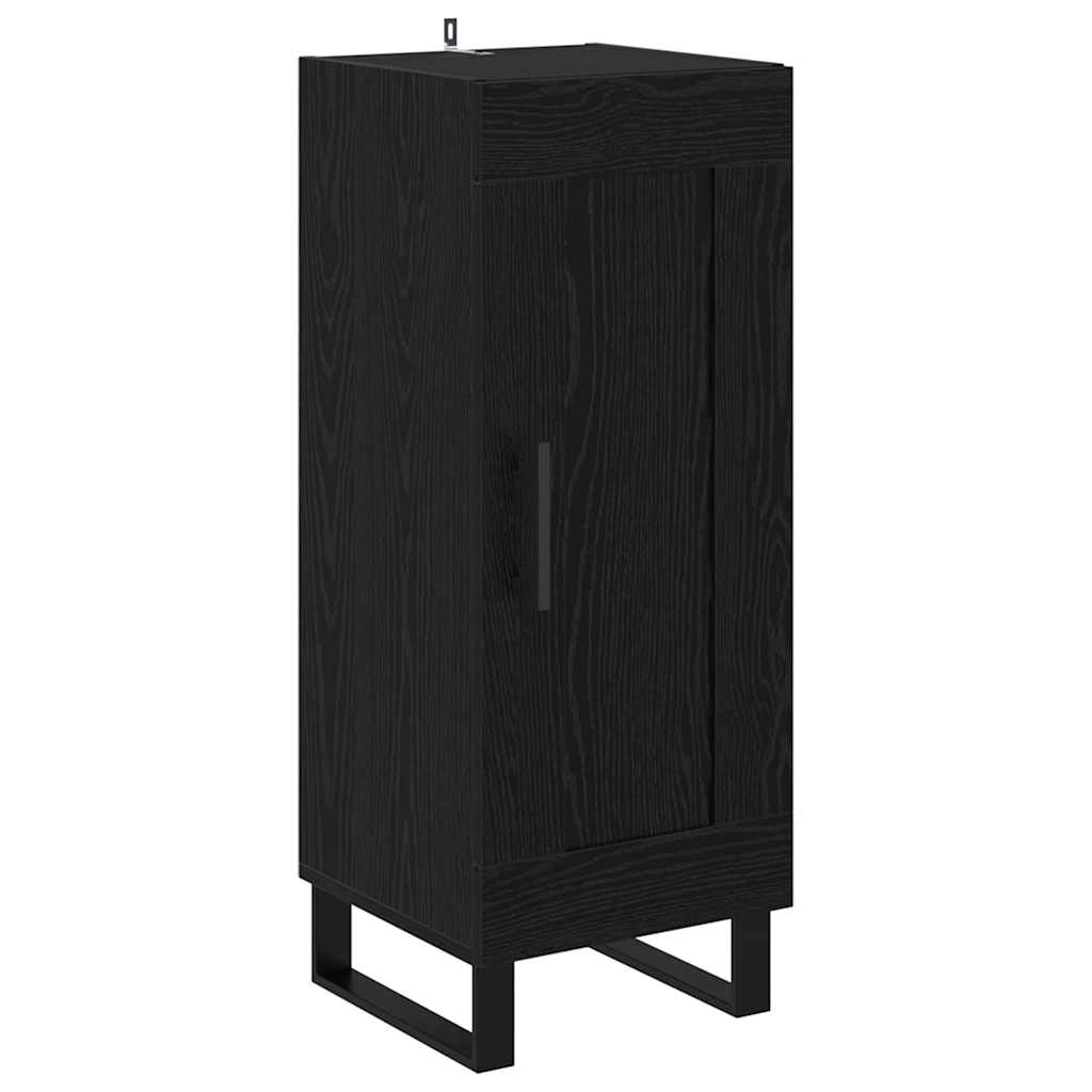 Highboard Crni hrast 34,5 x 34 x 180 cm Konstruirano drvo