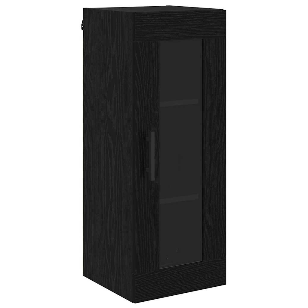 Highboard Crni hrast 34,5 x 34 x 180 cm Konstruirano drvo