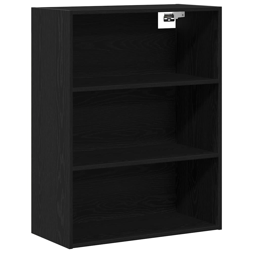 Highboard s ladicama 2 pcs Crni hrast Konstruirano drvo