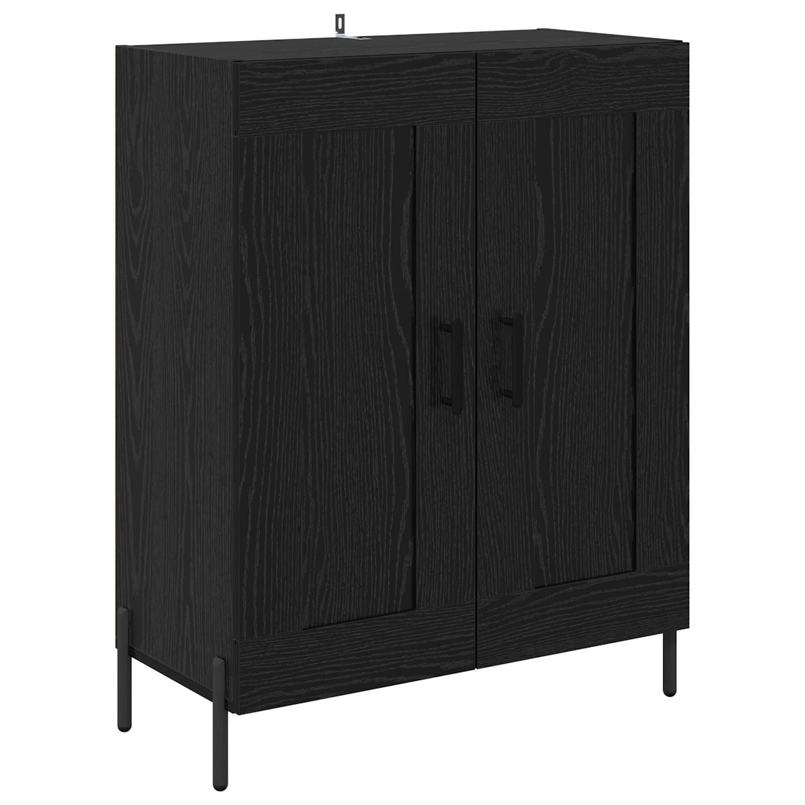Highboard Zidne Crni hrast 69,5 x 34 x 180 cm Konstruirano drvo