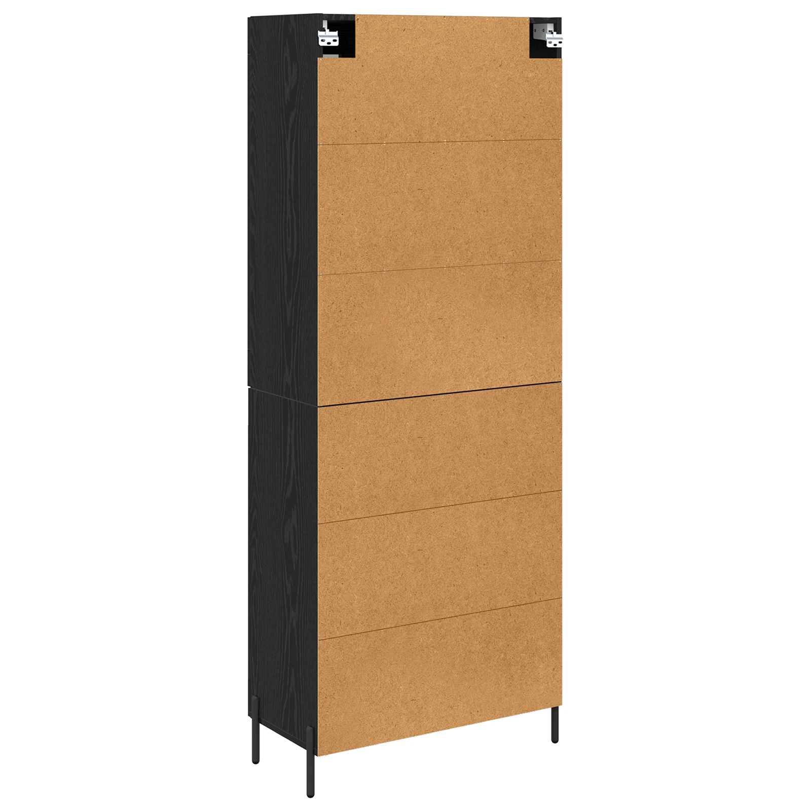 Highboard Zidne Crni hrast 69,5 x 34 x 180 cm Konstruirano drvo