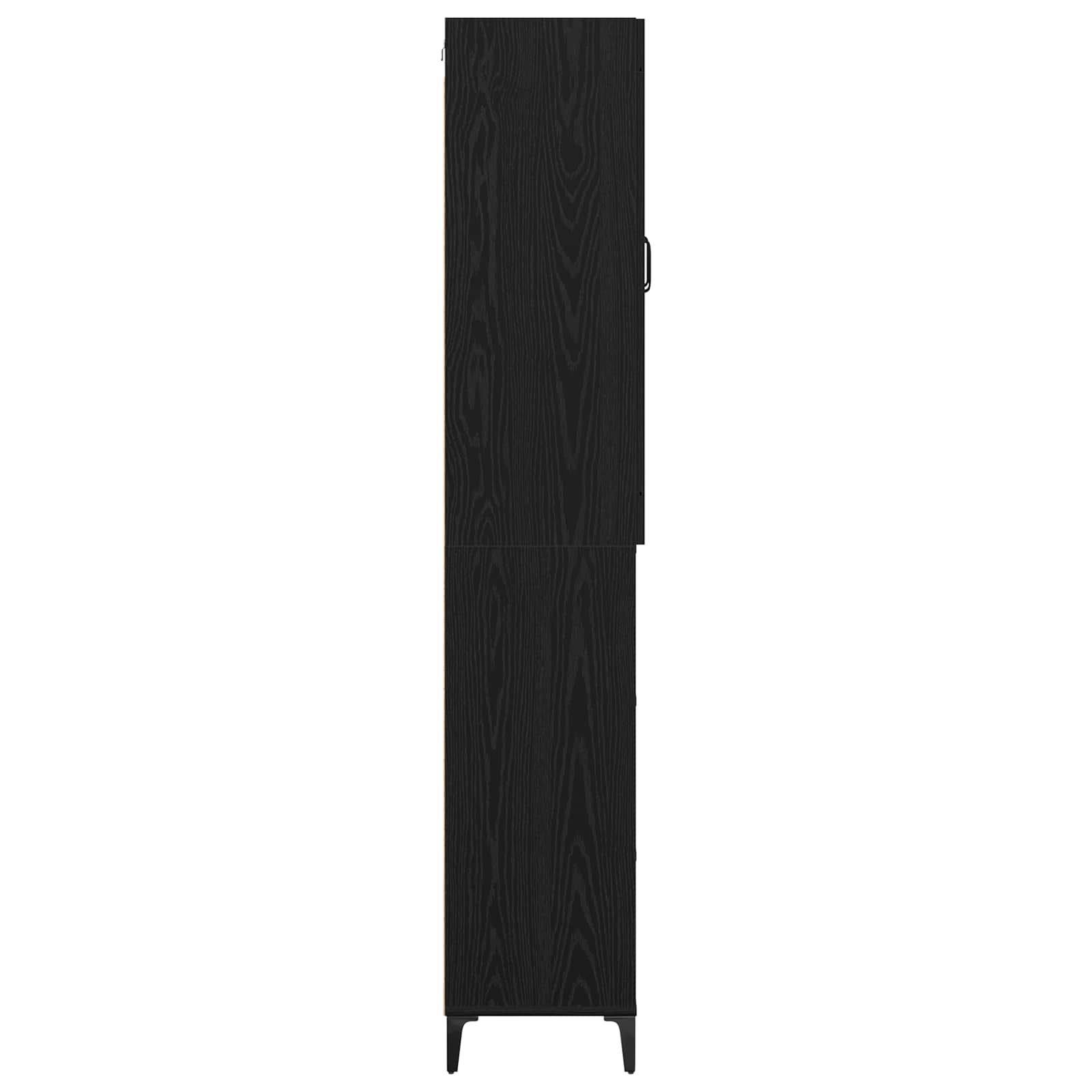 Highboard Zidne Crni hrast 69,5 x 34 x 180 cm Konstruirano drvo