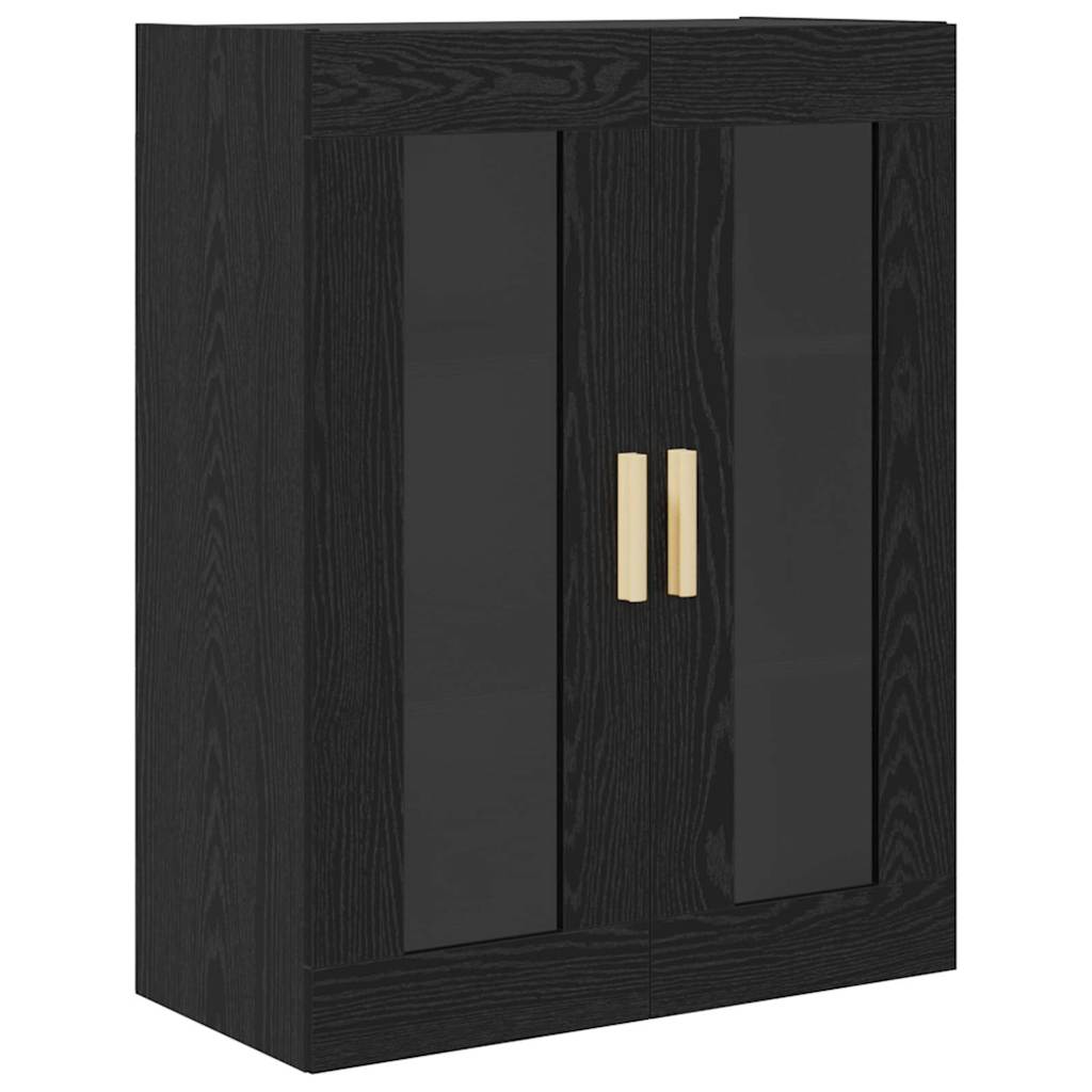 Highboard s ladicama Crni hrast 69,5 x 34 x 180 cm
