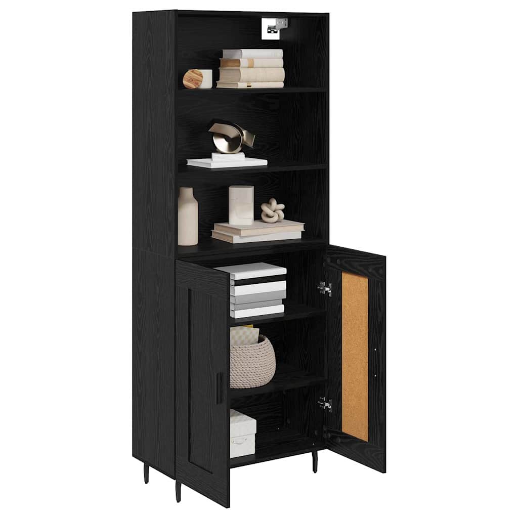 Highboard Crni hrast 69,5 x 34 x 180 cm