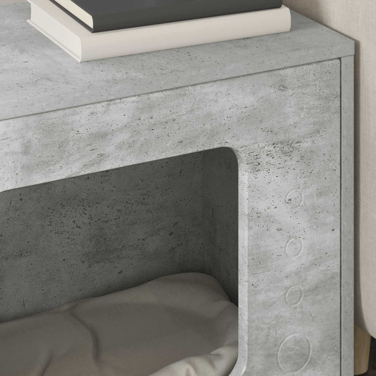 Mačja Kuća Beton 51 x 30 x 42,5 cm Konstruirano drvo