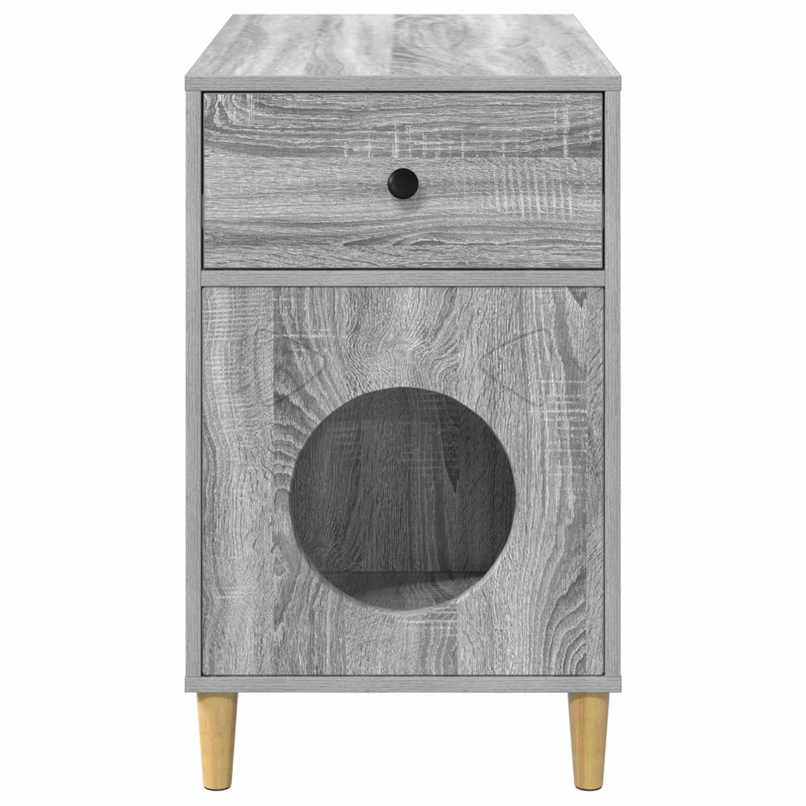 Mačja Kuća Siva Sonoma 72 x 42.5 x 70 cm Konstruirano drvo