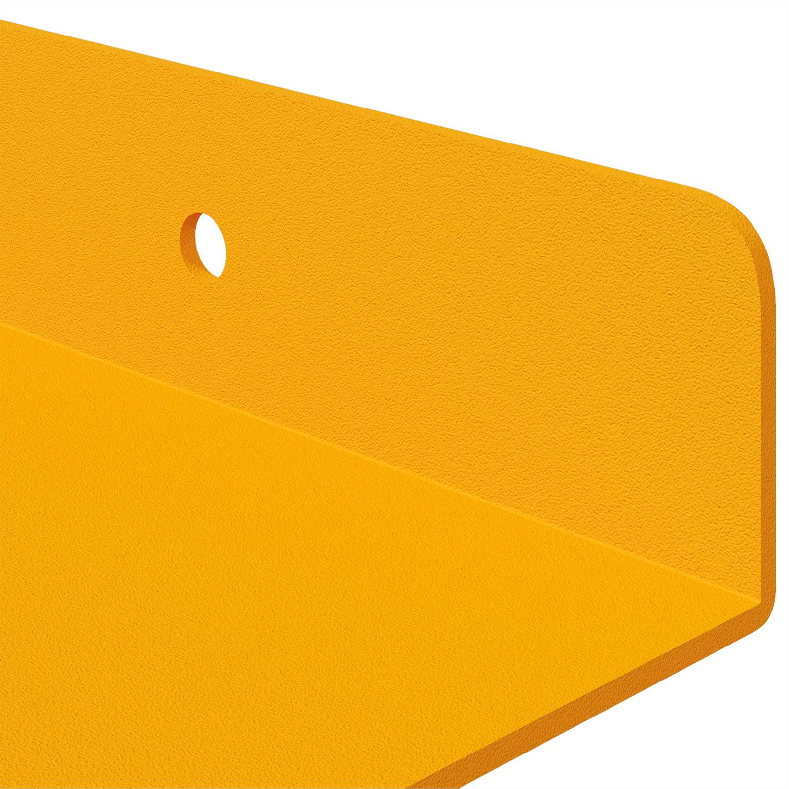 Lebdeća polica Zidne 3 pcs Žuta 40 x 9 x 2,5 cm Čelik