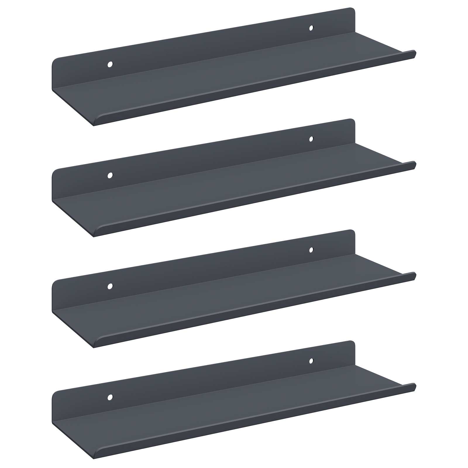 Lebdeća polica Zidne 4 pcs Antracit 30 x 9 x 2,5 cm Čelik