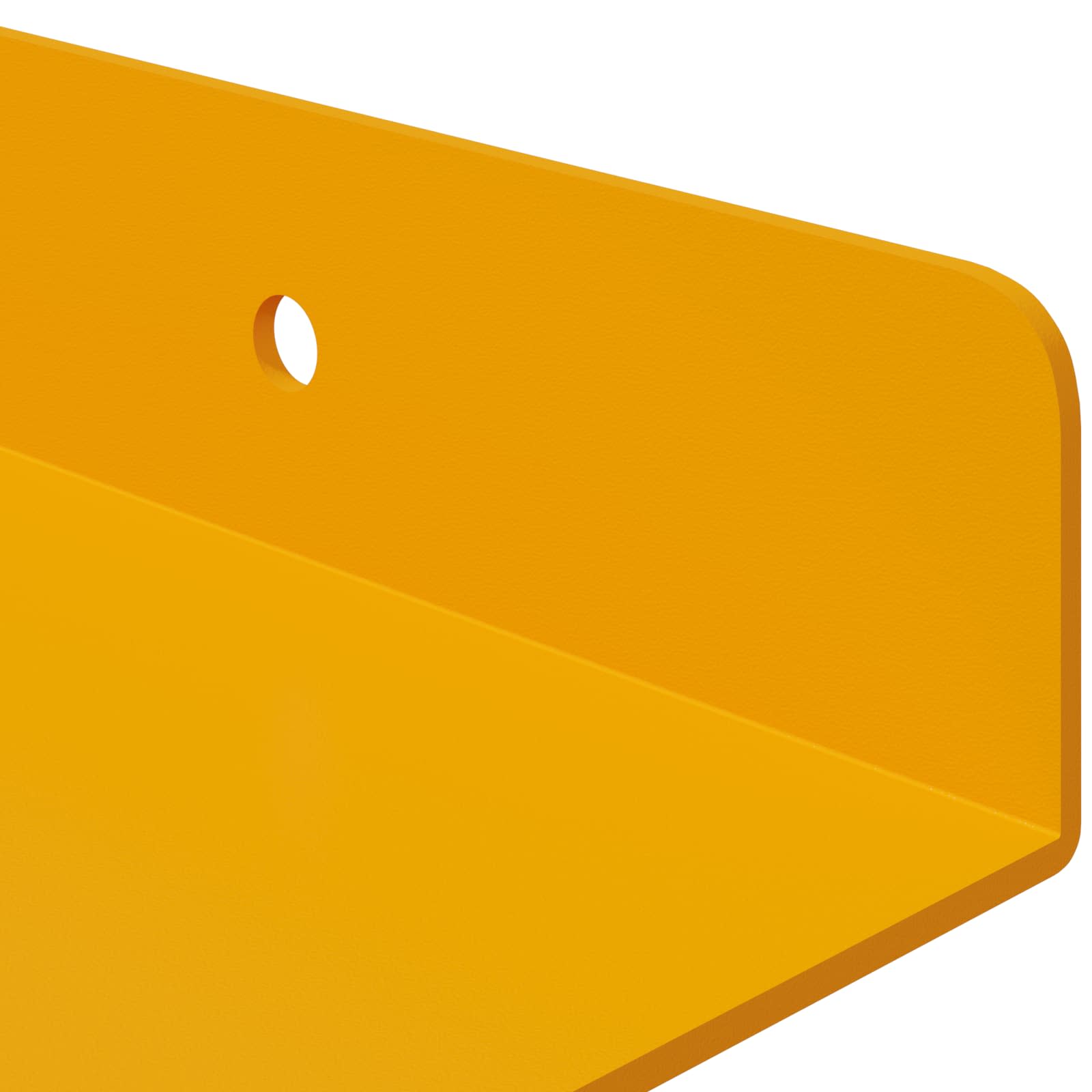Lebdeća polica Zidne 2 pcs Žuta 30 x 9 x 2,5 cm Čelik