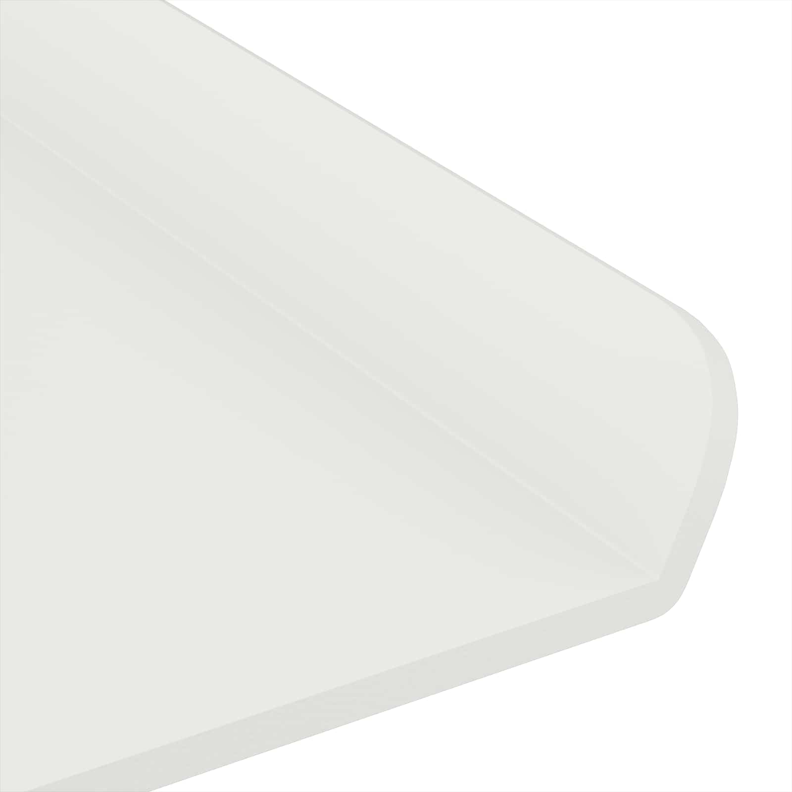 Lebdeća polica Zidne 2 pcs Bijeli 30 x 9 x 2,5 cm Čelik