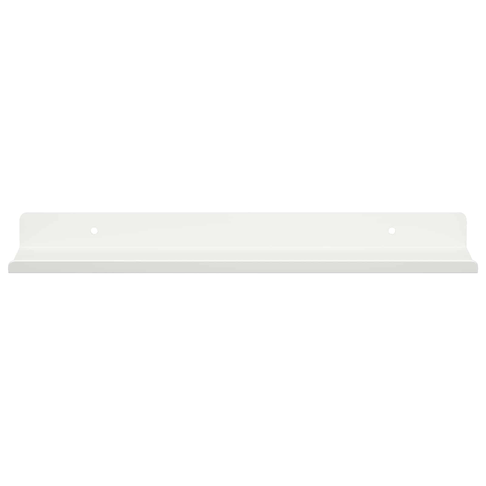Lebdeća polica Zidne 2 pcs Bijeli 30 x 9 x 2,5 cm Čelik