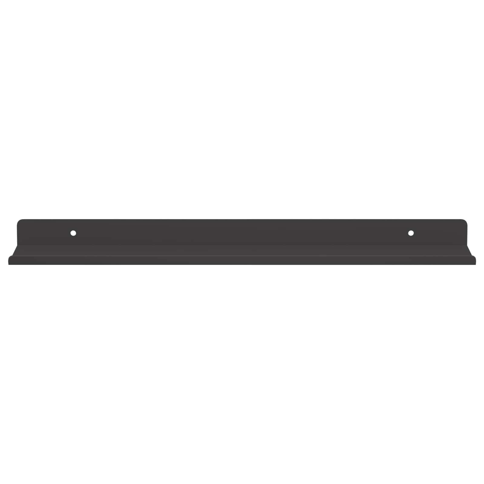 Lebdeća polica Zidne 4 pcs Crna 40 x 8,5 x 2,5 cm Čelik