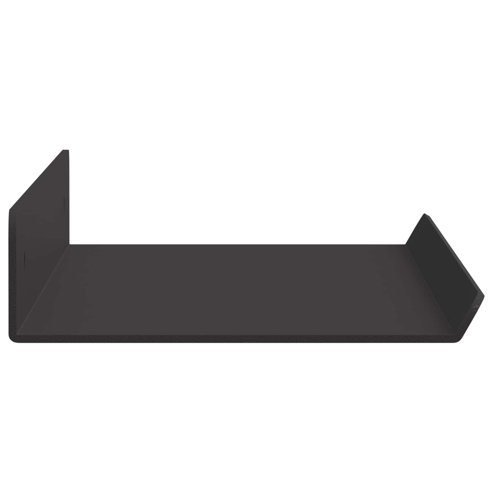 Lebdeća polica Zidne 4 pcs Crna 40 x 8,5 x 2,5 cm Čelik