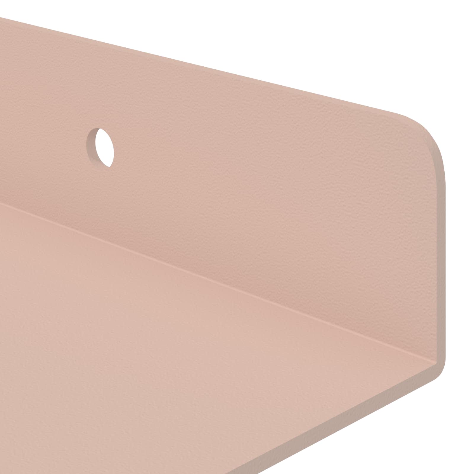 Lebdeća polica Zidne 2 pcs Ružičasta 40 x 8,5 x 2,5 cm Čelik