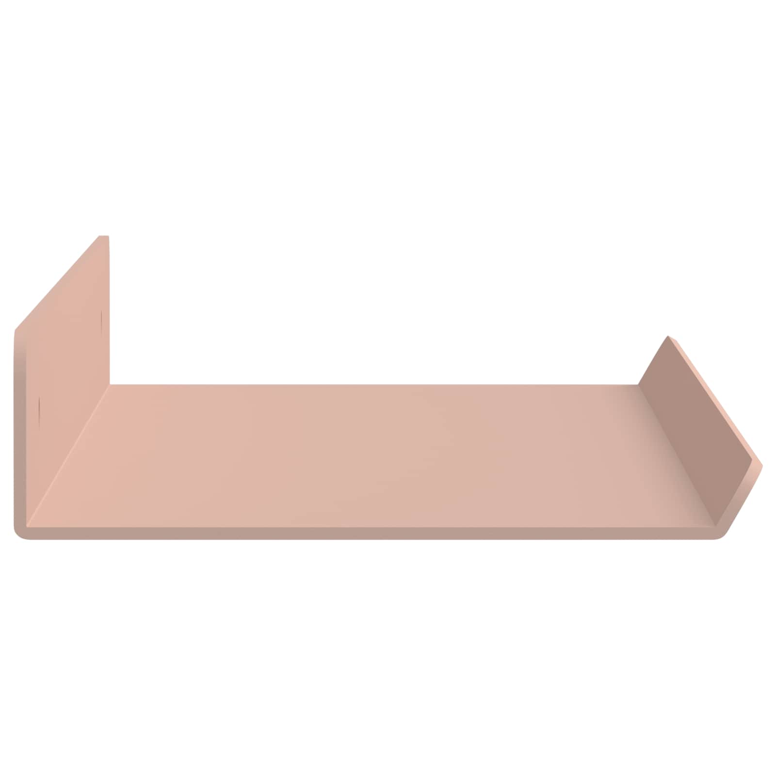 Lebdeća polica Zidne 2 pcs Ružičasta 40 x 8,5 x 2,5 cm Čelik