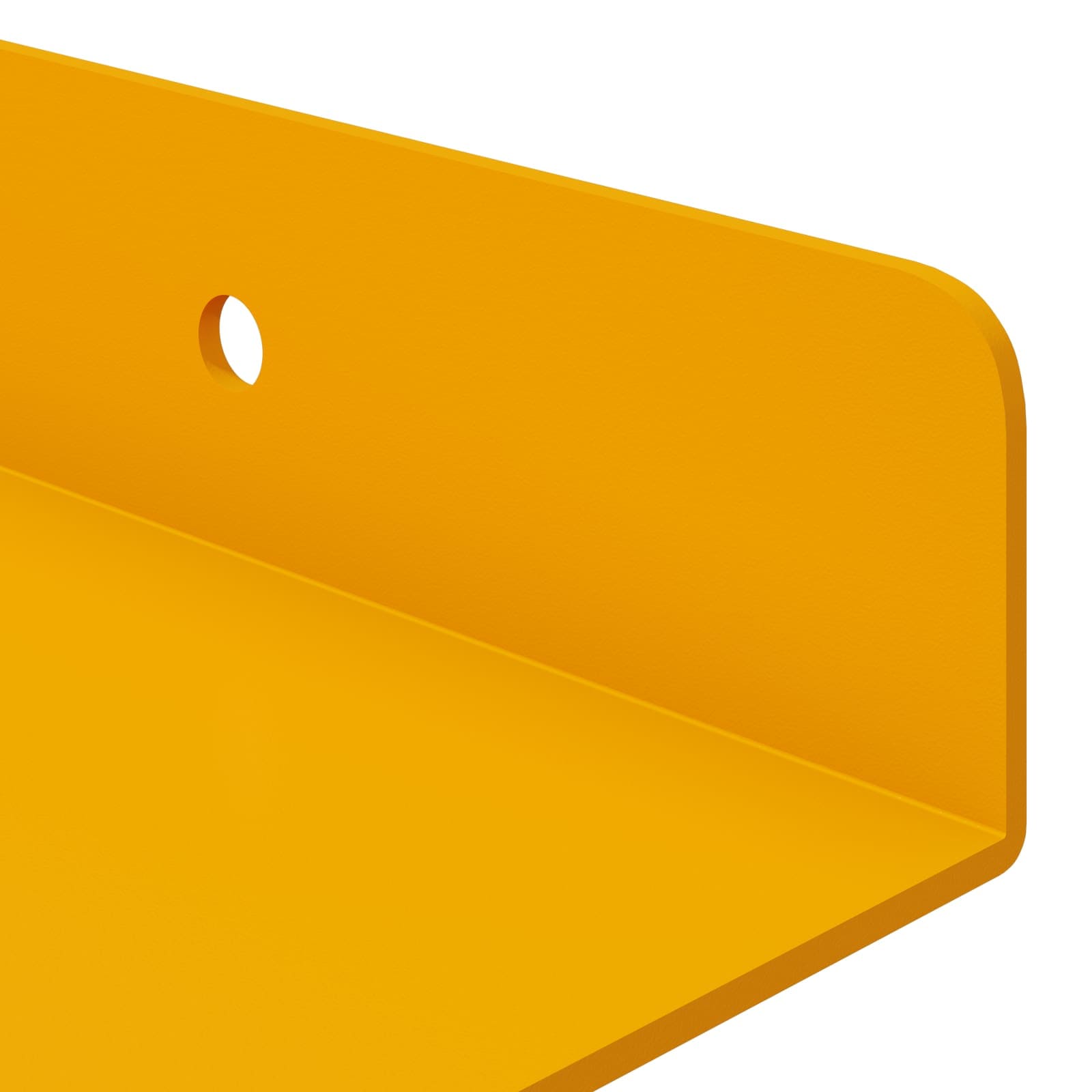 Lebdeća polica Zidne 4 pcs Žuta 40 x 8,5 x 2,5 cm Čelik