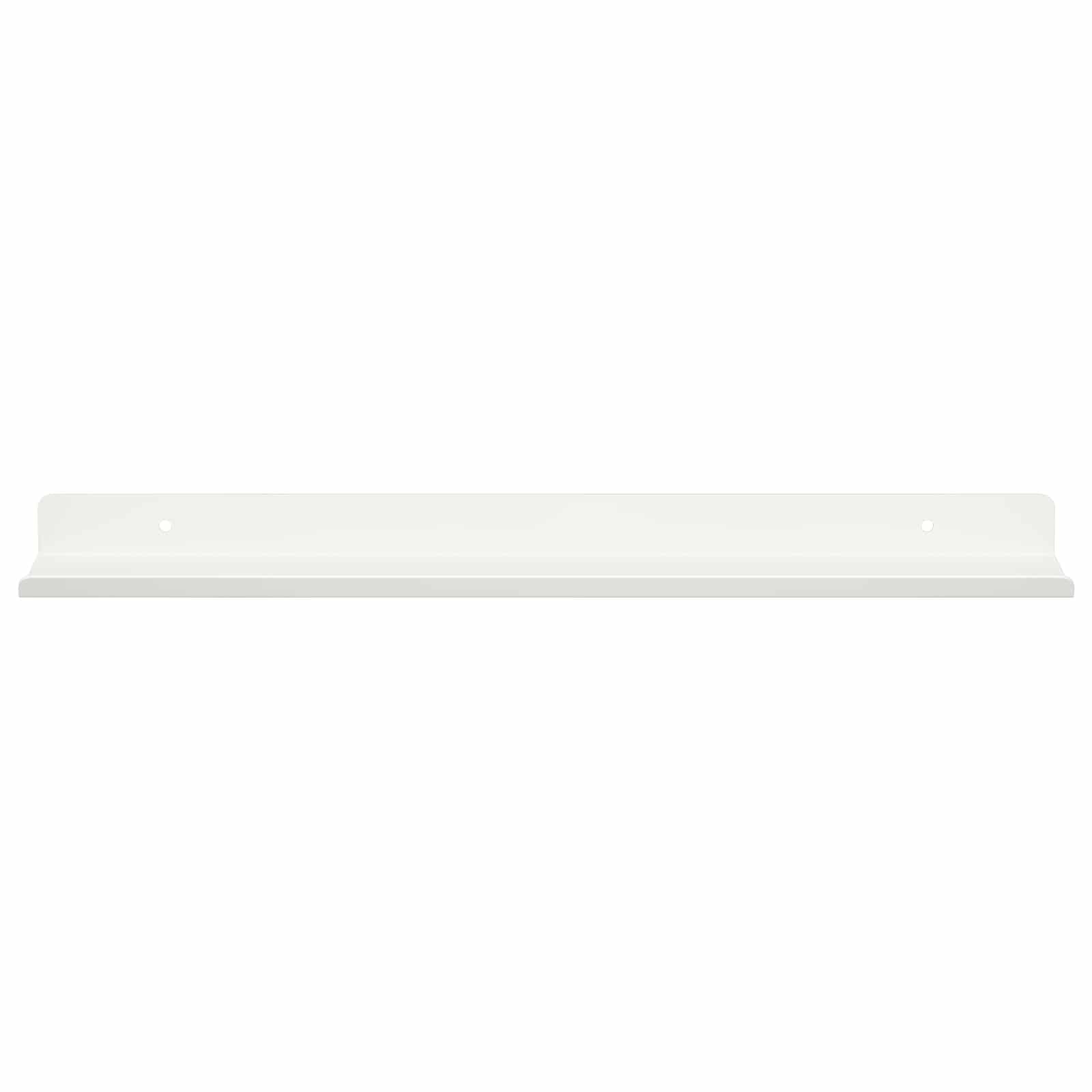 Lebdeća polica Zidne 4 pcs Bijeli 40 x 8,5 x 2,5 cm Čelik