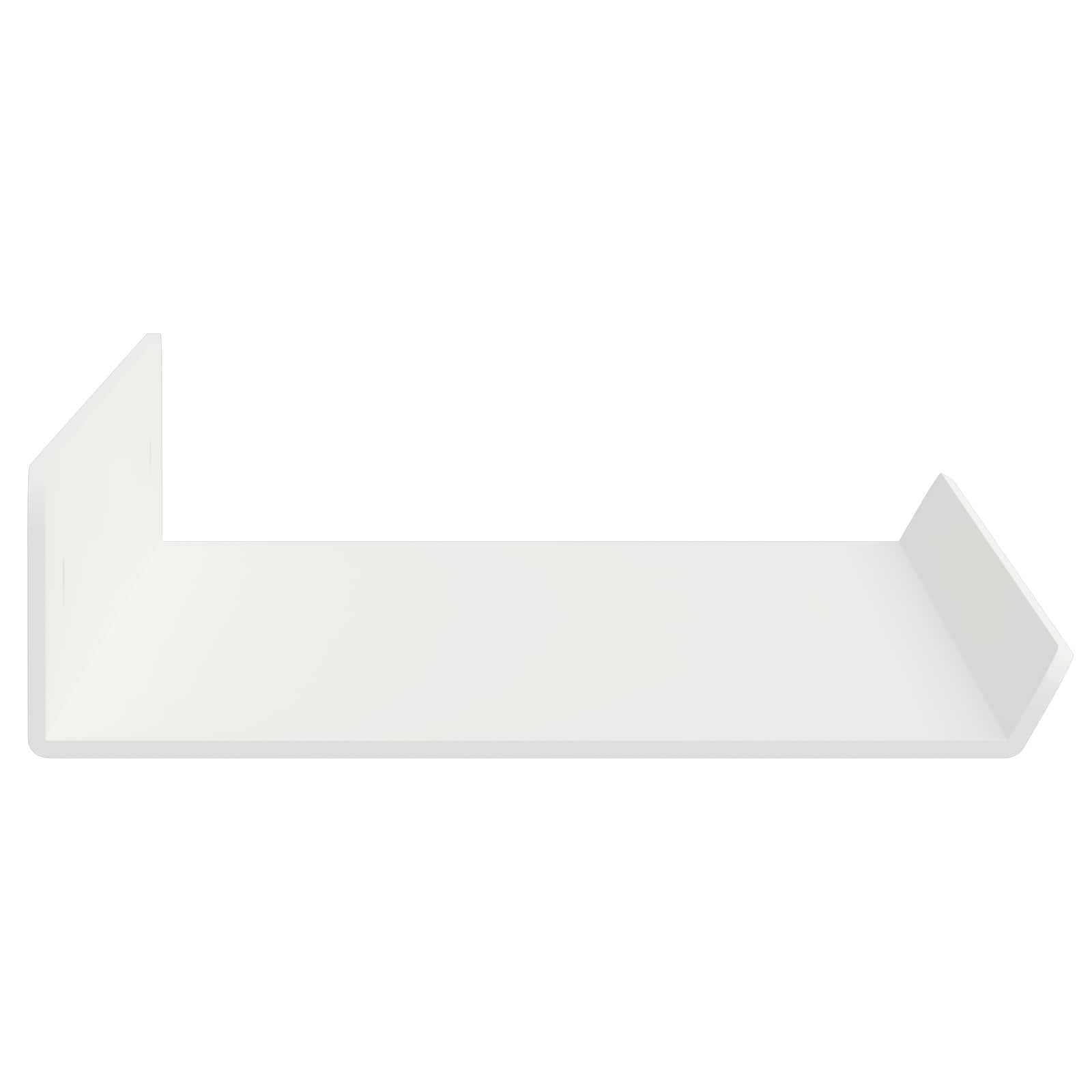 Lebdeća polica Zidne 4 pcs Bijeli 40 x 8,5 x 2,5 cm Čelik