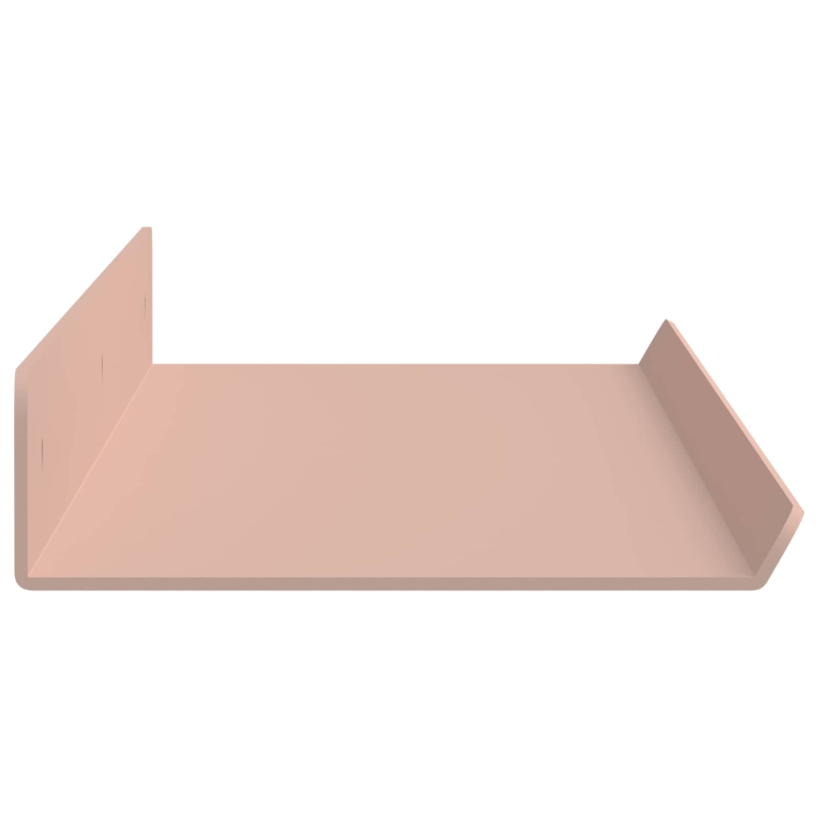Lebdeća polica Zidne 4 pcs Ružičasta 60 x 8,5 x 2,5 cm Čelik