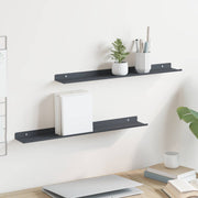 Lebdeća polica Zidne 2 pcs Antracit 60 x 8,5 x 2,5 cm Čelik