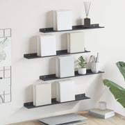 Lebdeća polica Zidne 4 pcs Antracit 60 x 8,5 x 2,5 cm Čelik