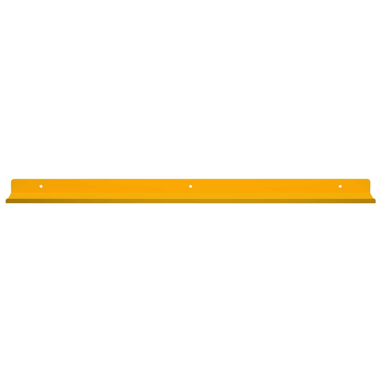 Lebdeća polica Zidne 2 pcs Žuta 60 x 8,5 x 2,5 cm Čelik