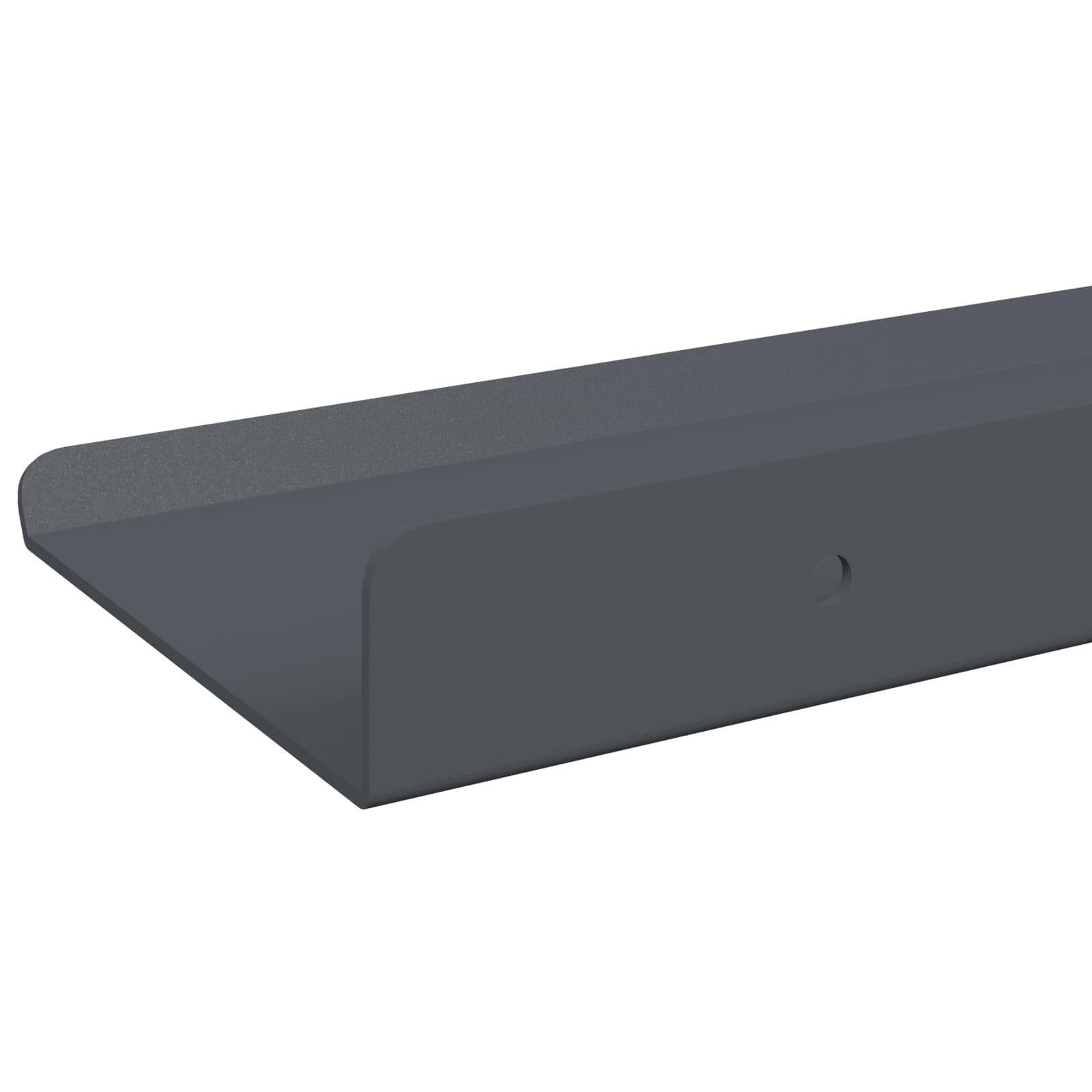 Lebdeća polica Zidne 4 pcs Antracit 80 x 9 x 2,5 cm Čelik