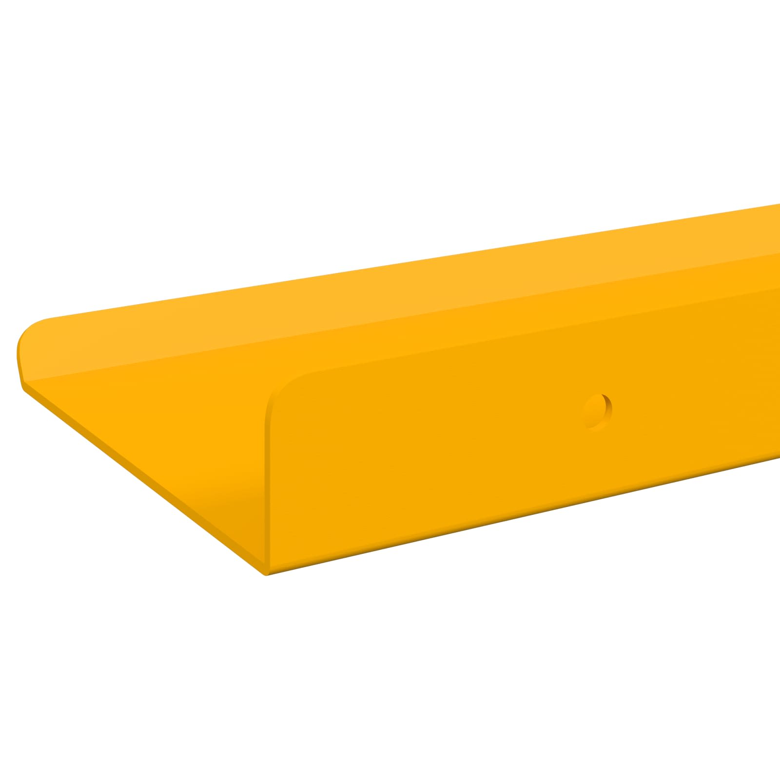 Lebdeća polica Zidne 2 pcs Žuta 80 x 9 x 2,5 cm Čelik