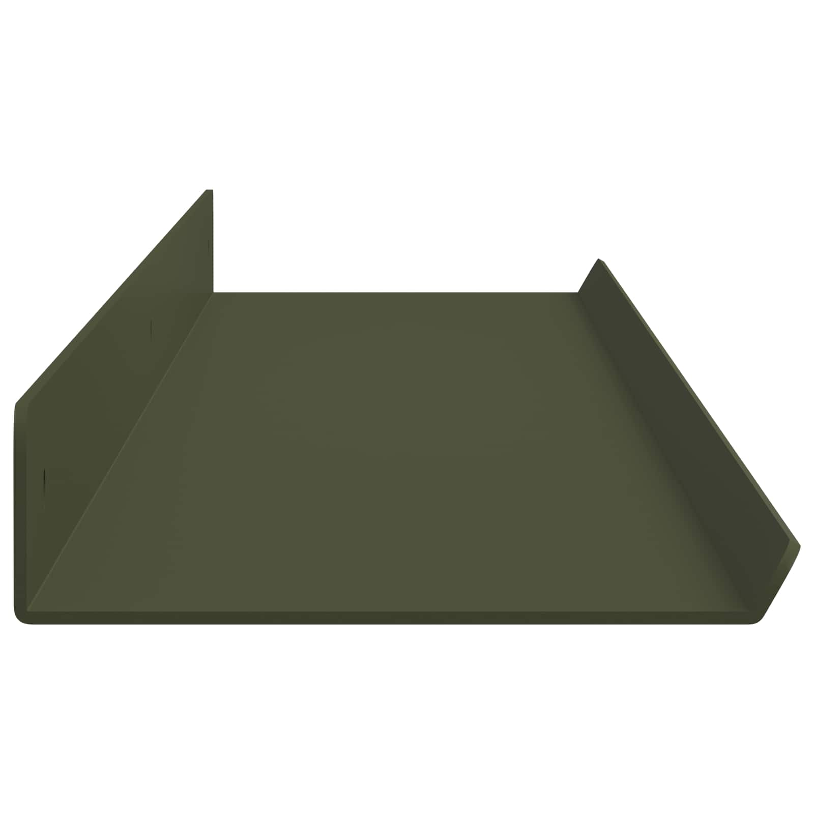 Lebdeća polica 4 pcs Maslinasto zelena 100 x 9 x 2,5 cm Čelik