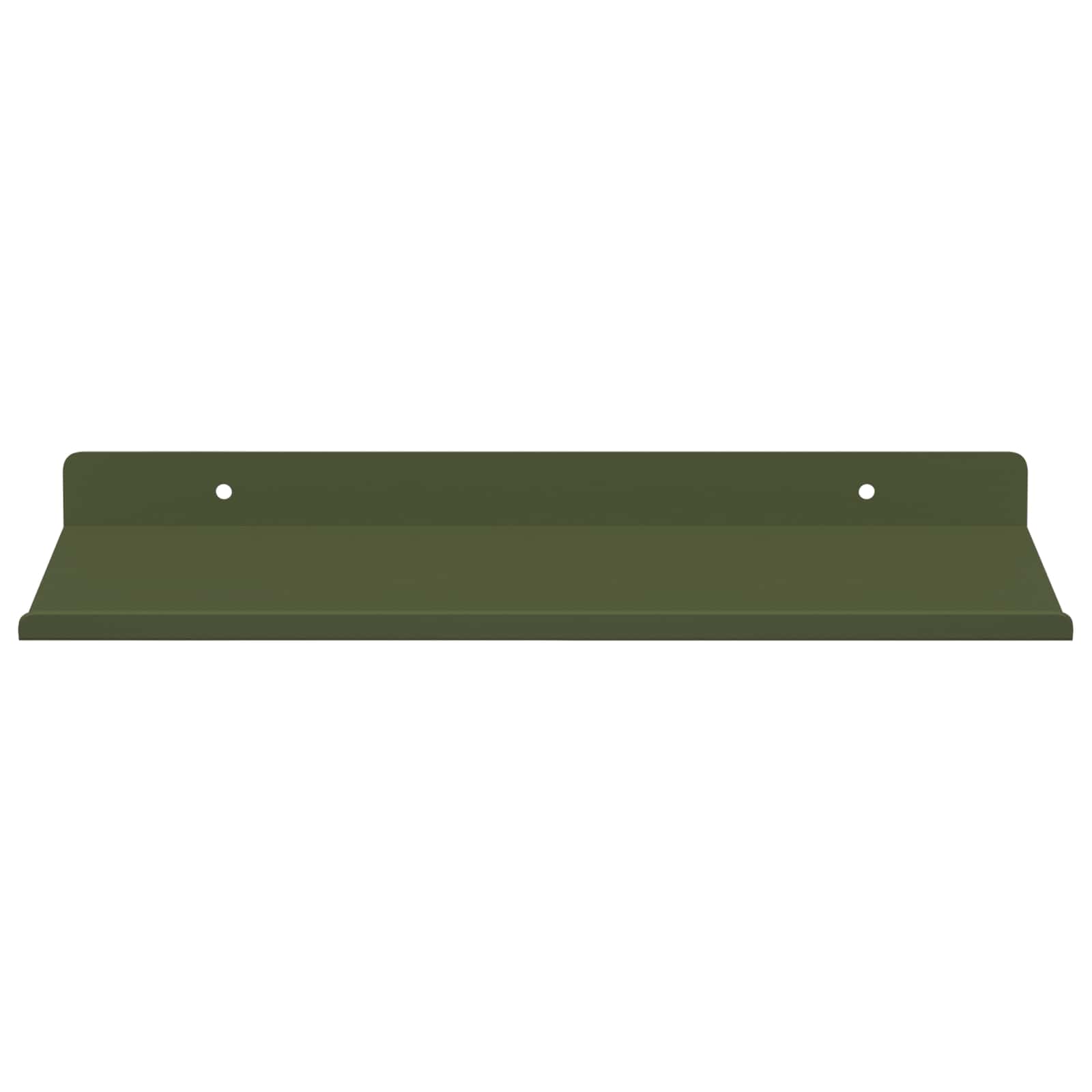 Lebdeća polica 2 pcs Maslinasto zelena 30 x 18 x 2,5 cm Čelik