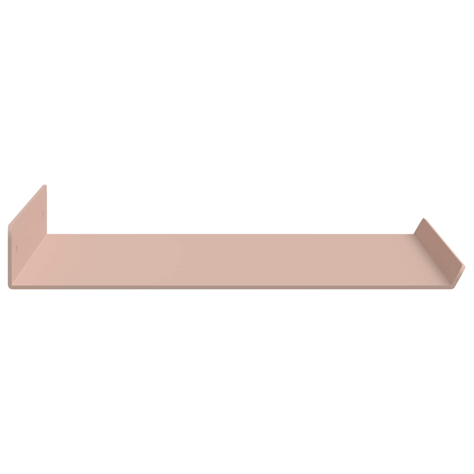 Lebdeća polica Zidne 2 pcs Ružičasta 40 x 18 x 2,5 cm Čelik