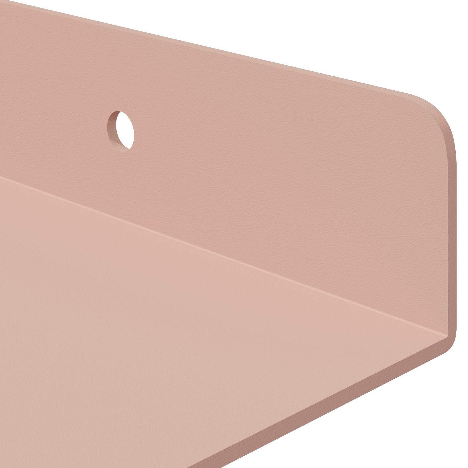Lebdeća polica Zidne 4 pcs Ružičasta 40 x 18 x 2,5 cm Čelik
