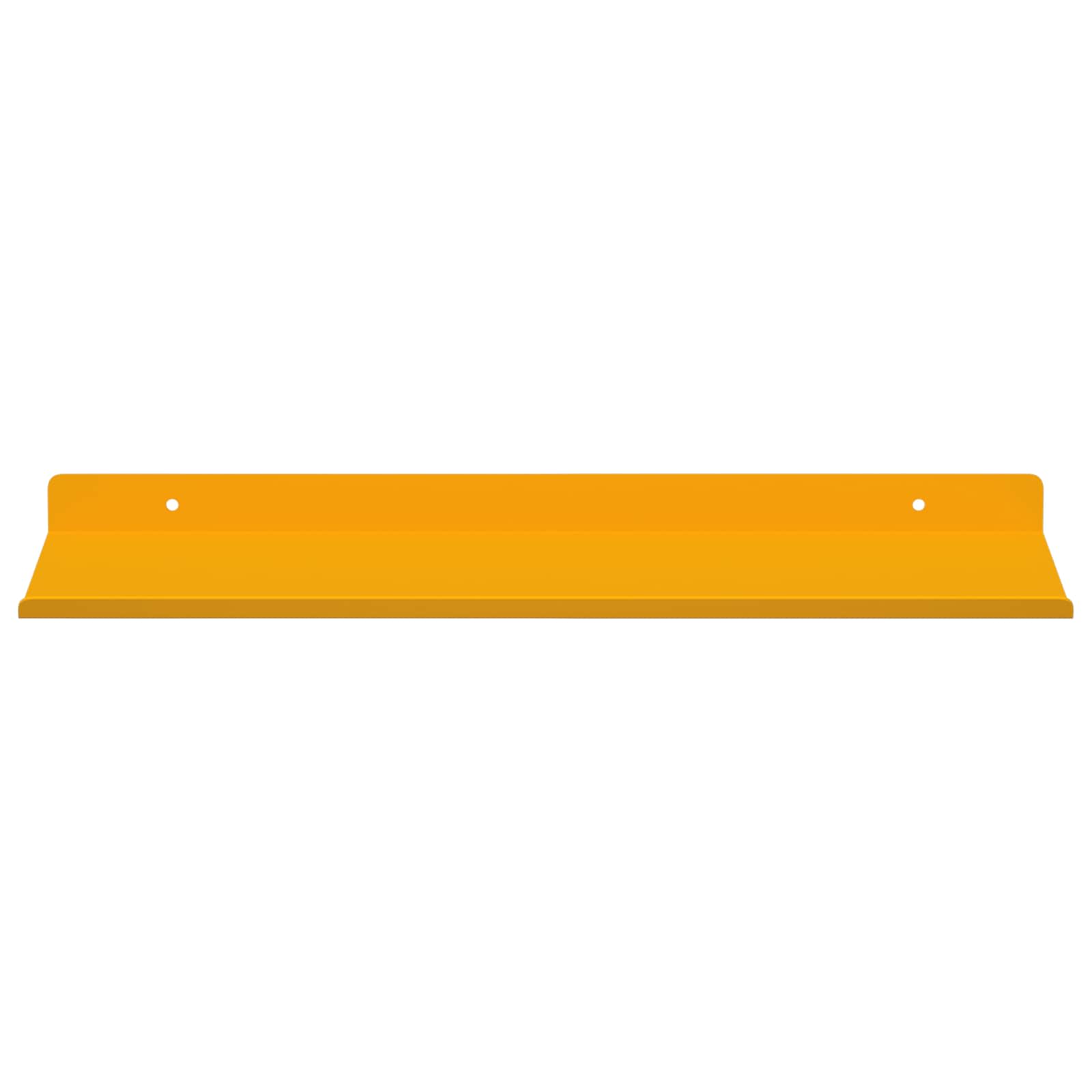 Lebdeća polica Zidne 2 pcs Žuta 40 x 18 x 2,5 cm Čelik