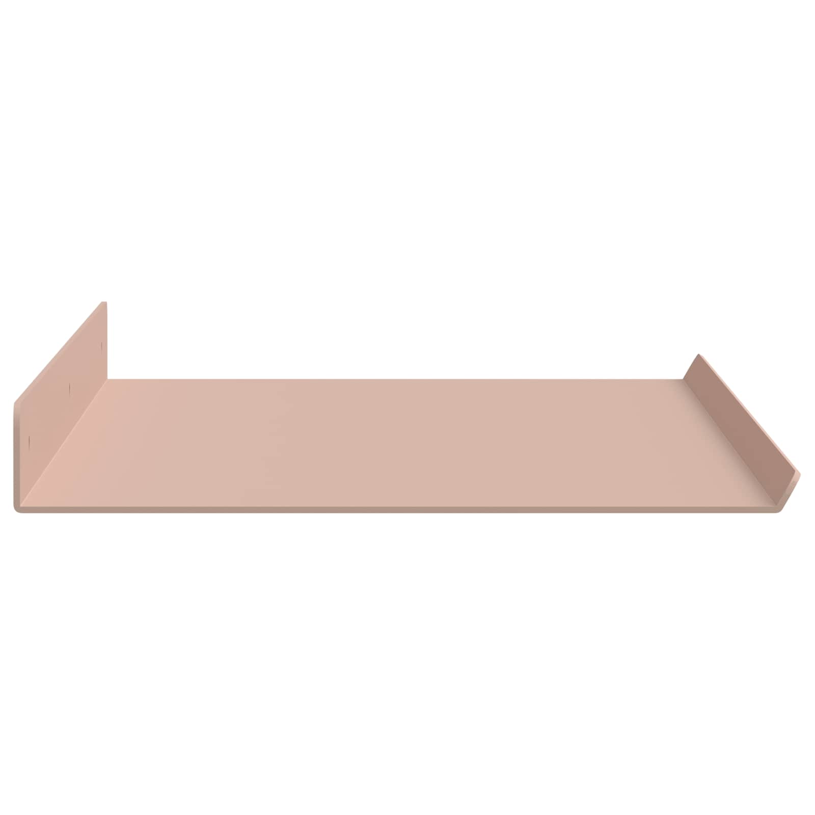 Lebdeća polica Zidne 2 pcs Ružičasta 60 x 18 x 2,5 cm Čelik