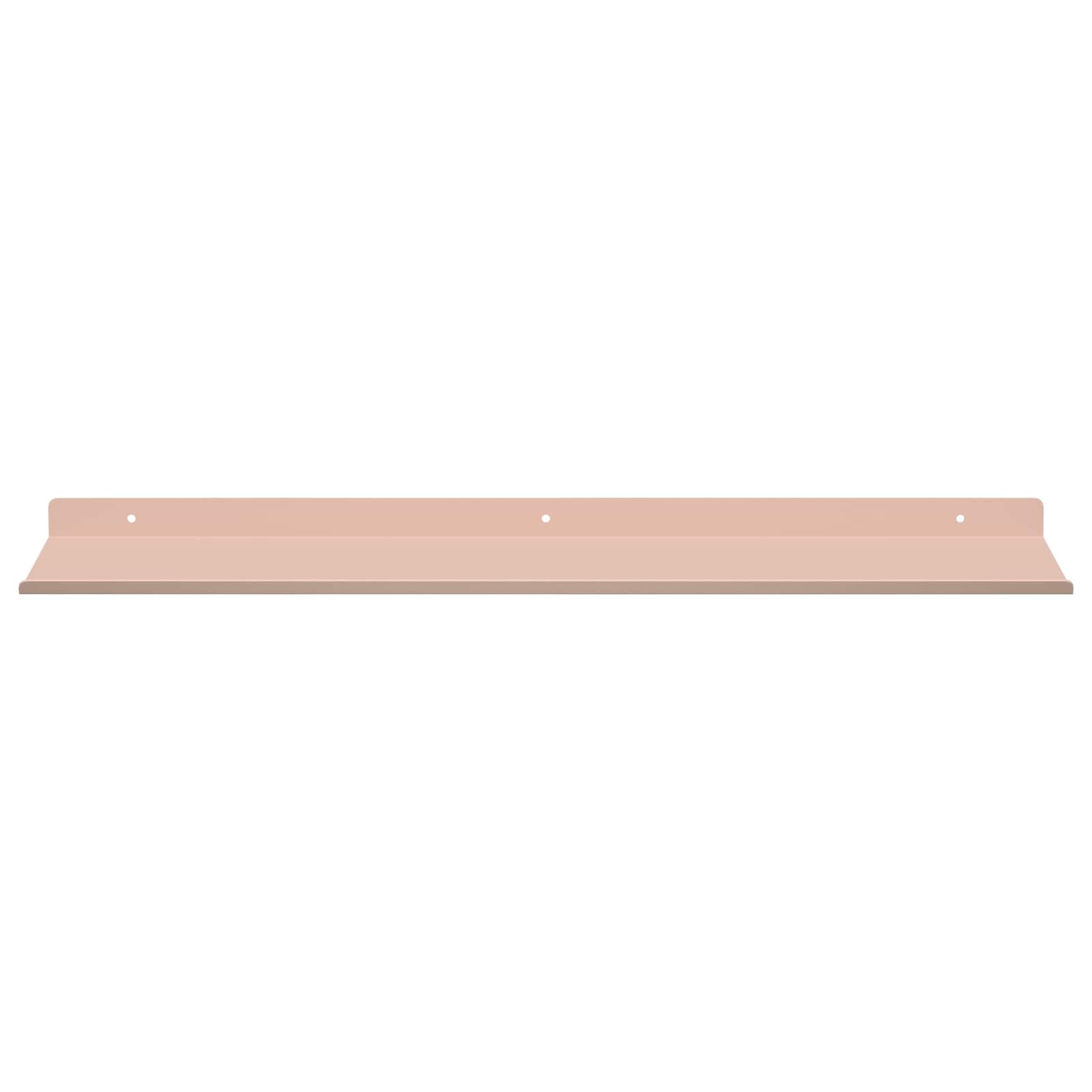 Lebdeća polica Zidne 4 pcs Ružičasta 60 x 18 x 2,5 cm Čelik