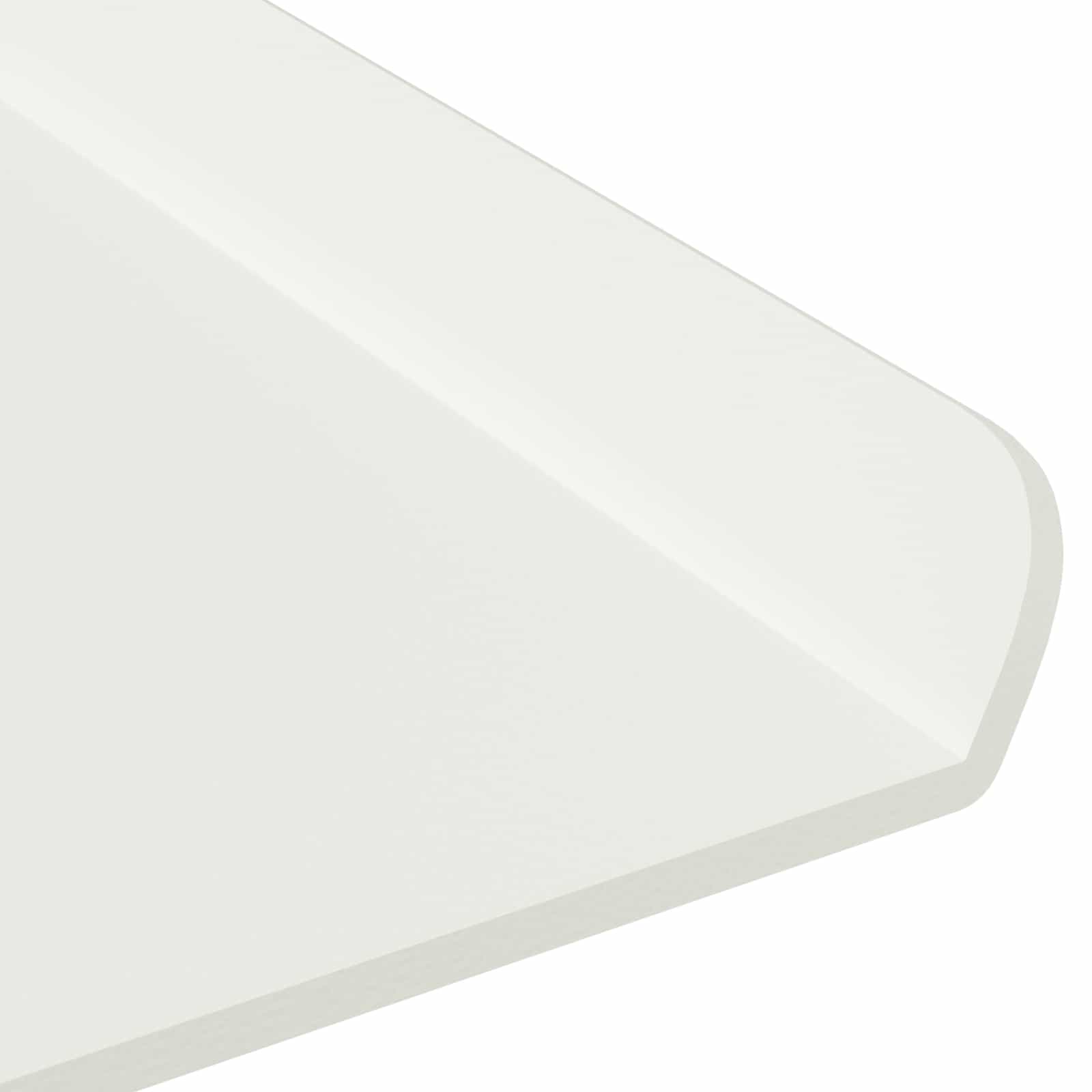 Lebdeća polica Zidne 4 pcs Bijeli 60 x 18 x 2,5 cm Čelik