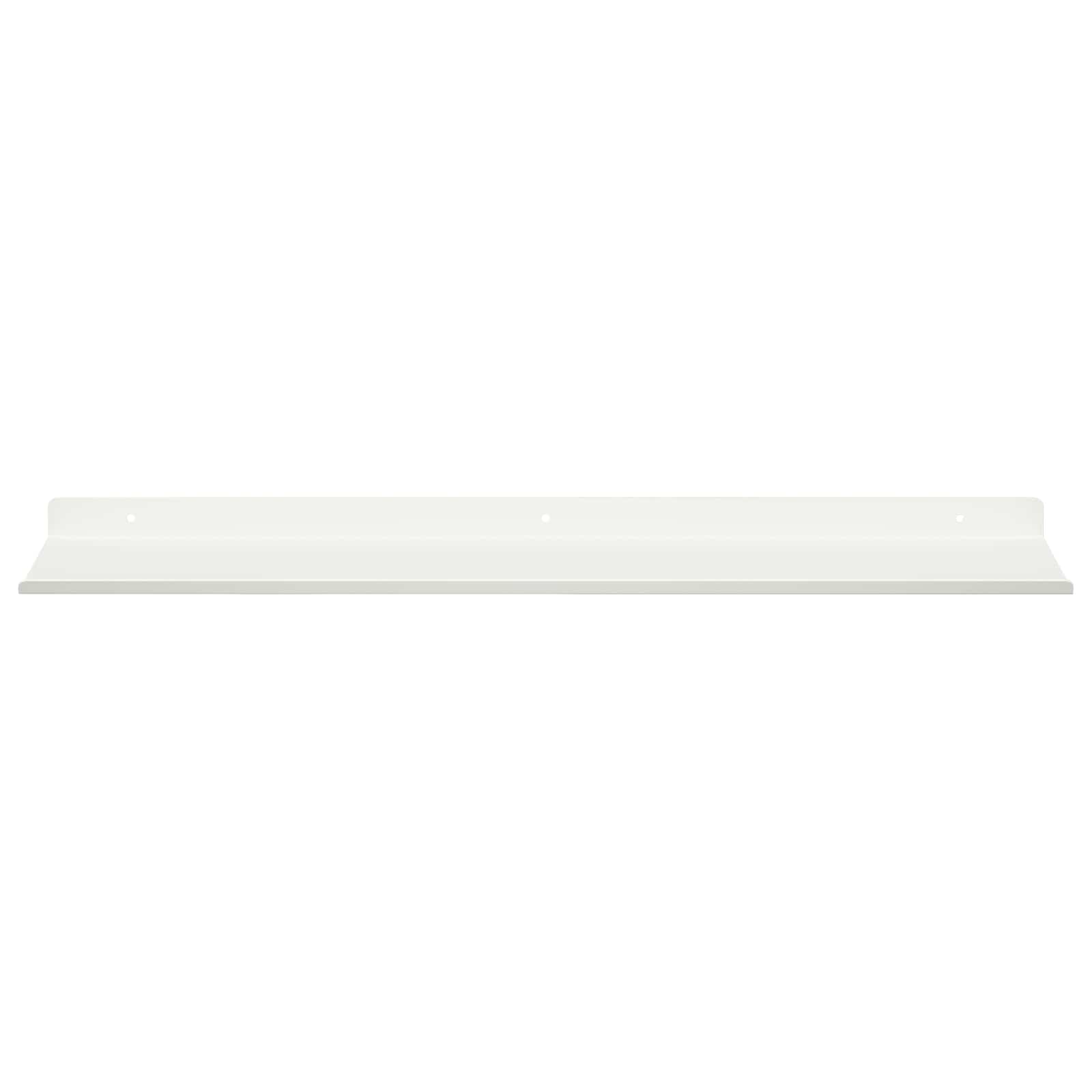 Lebdeća polica Zidne 4 pcs Bijeli 60 x 18 x 2,5 cm Čelik