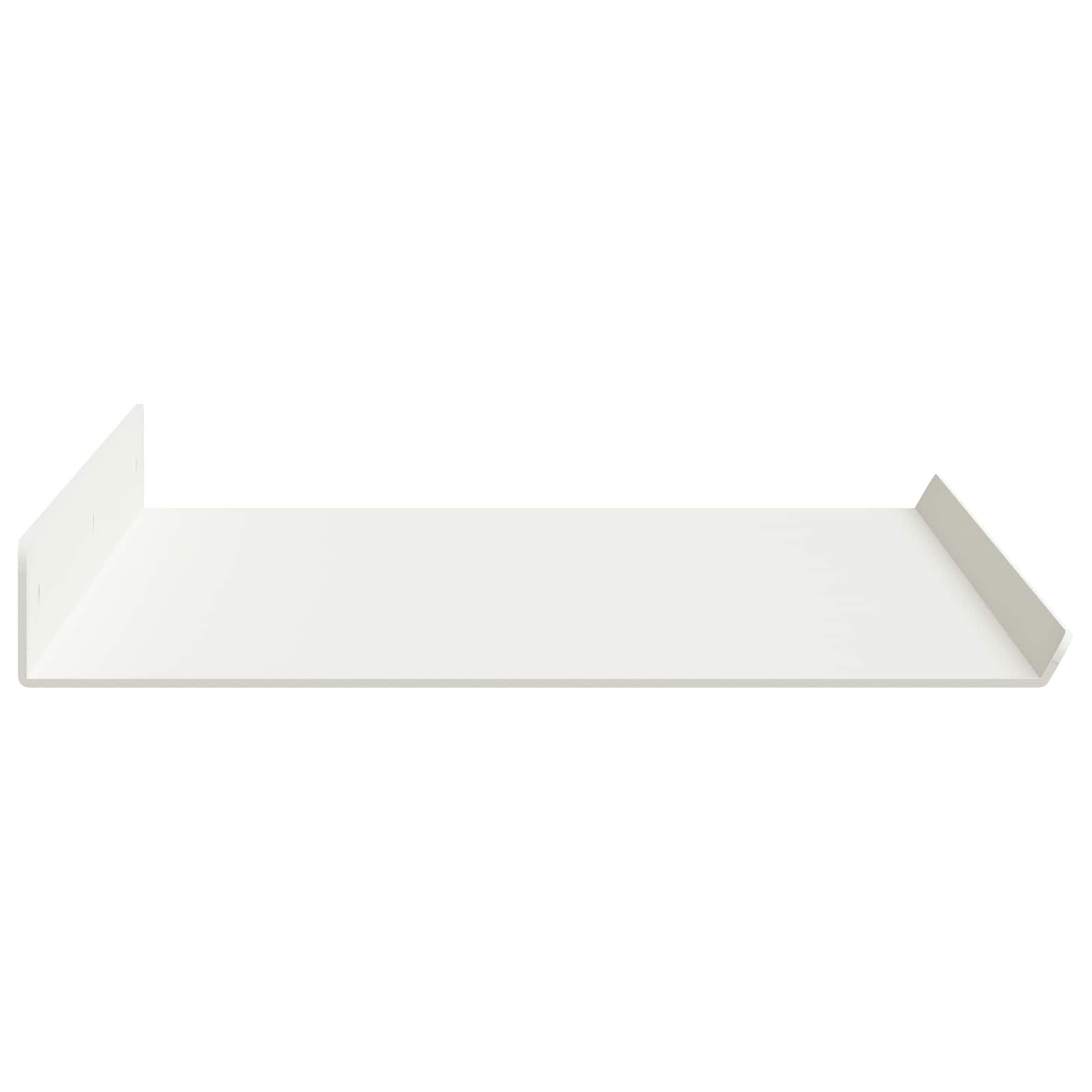 Lebdeća polica Zidne 4 pcs Bijeli 60 x 18 x 2,5 cm Čelik