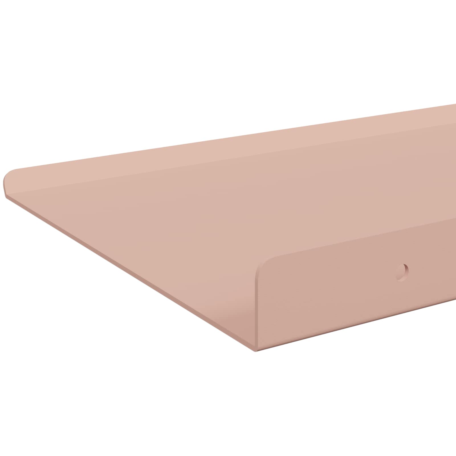 Lebdeća polica Zidne 2 pcs Ružičasta 80 x 18 x 2,5 cm Čelik