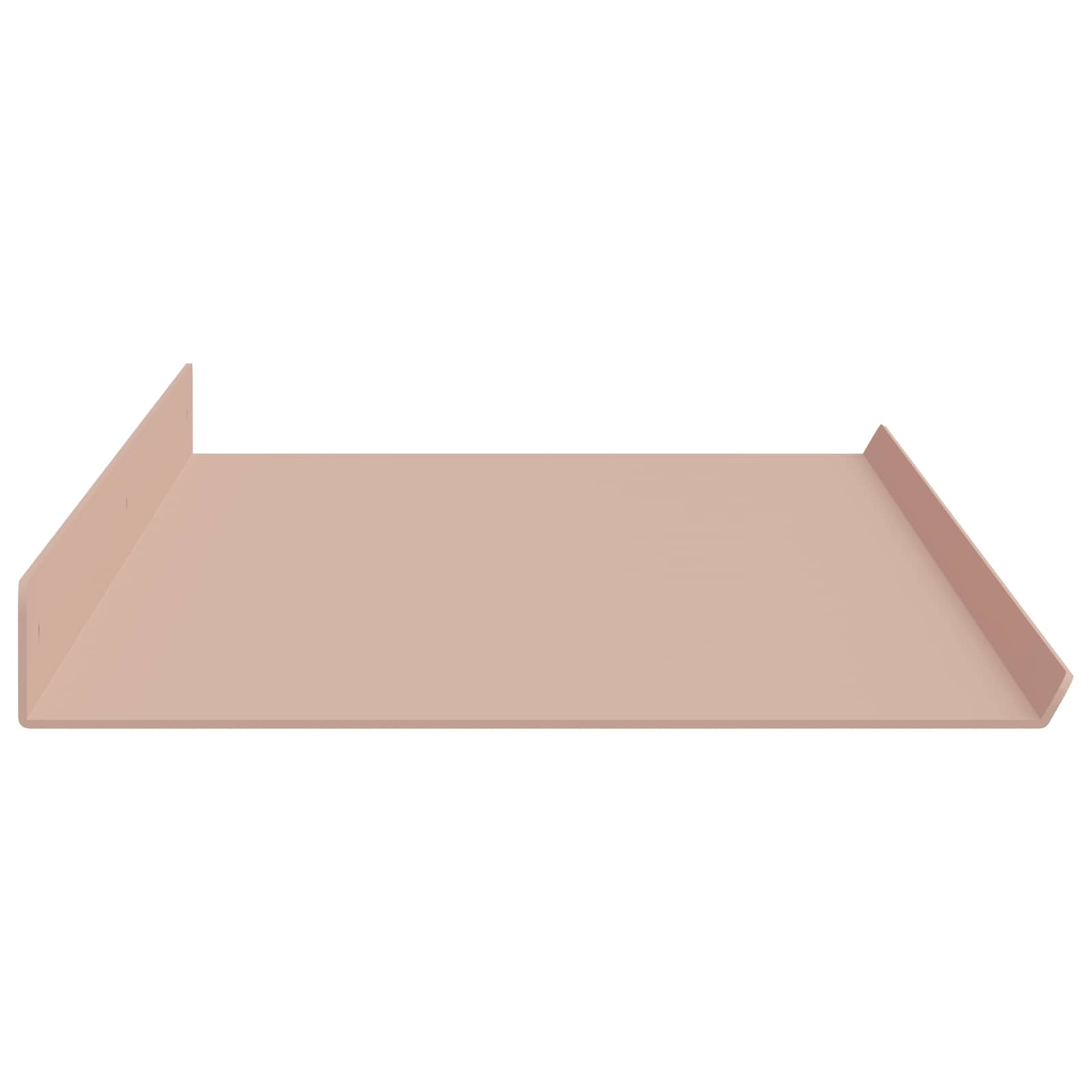 Lebdeća polica Zidne 4 pcs Ružičasta 100 x 18 x 2,5 cm Čelik