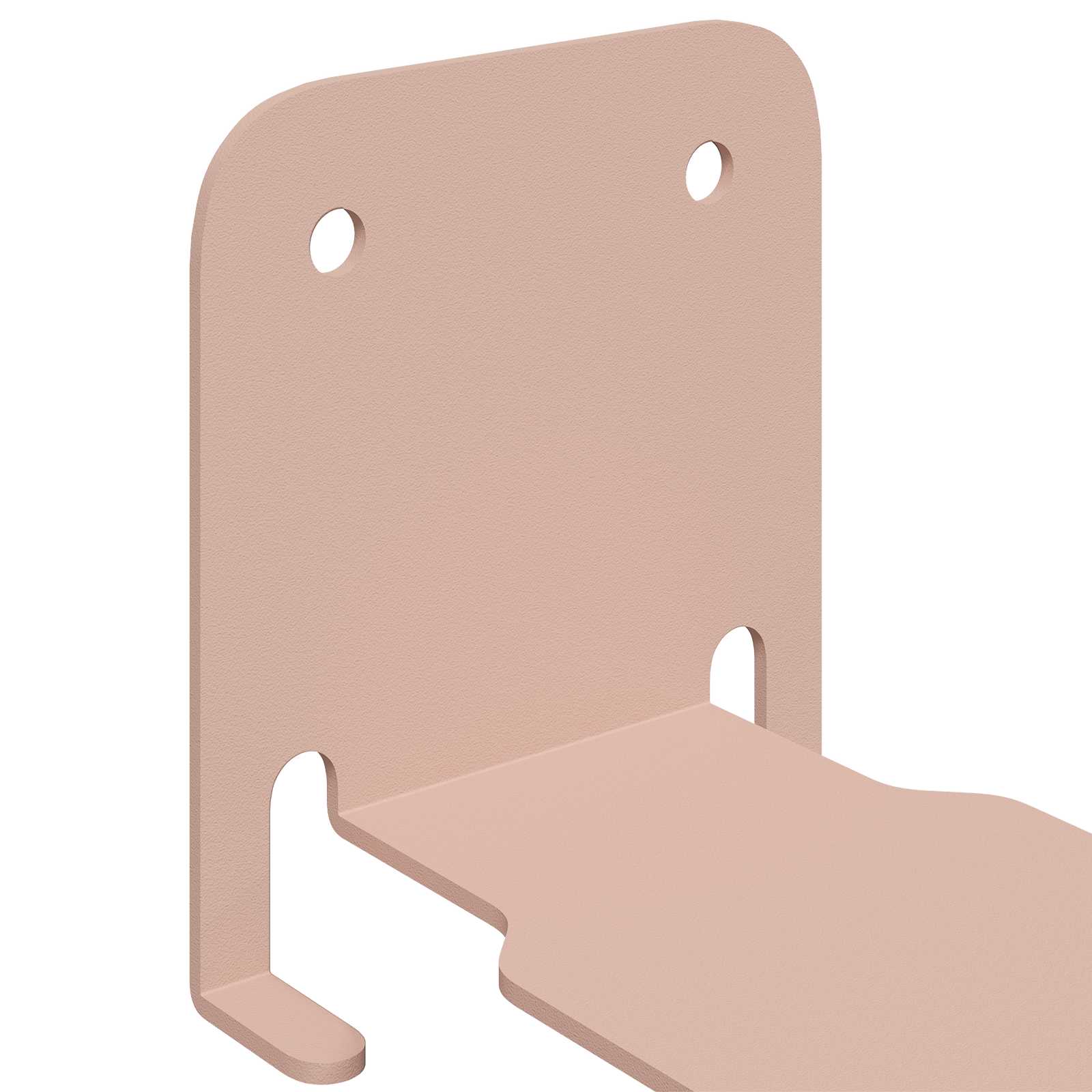 Lebdeća polica s policom 4 pcs Ružičasta 6 x 10,8 x 6,6 cm