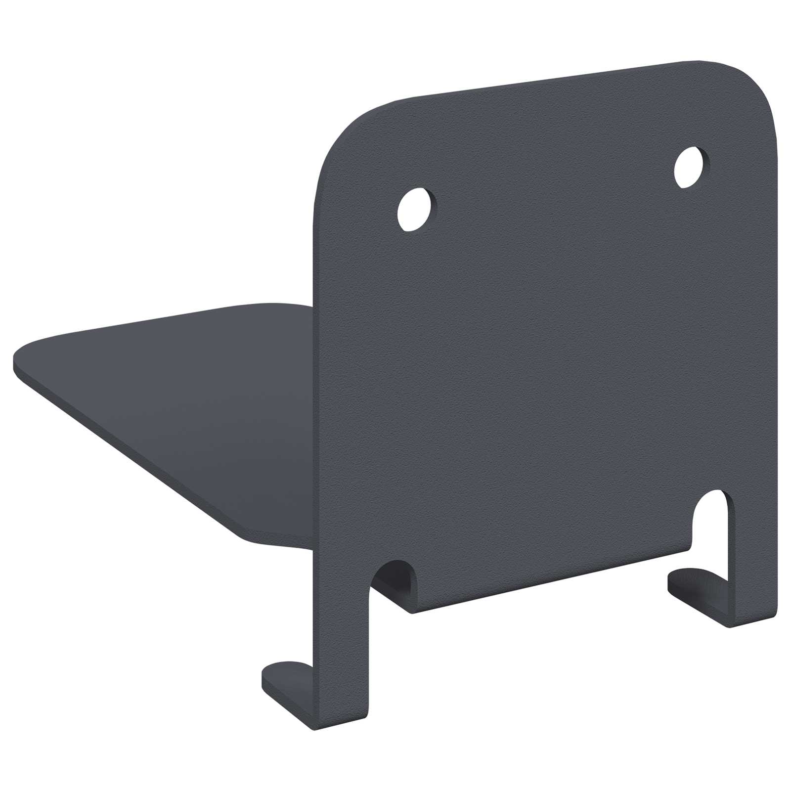 Lebdeća polica s policom 24 pcs Antracit 6 x 10,8 x 6,6 cm