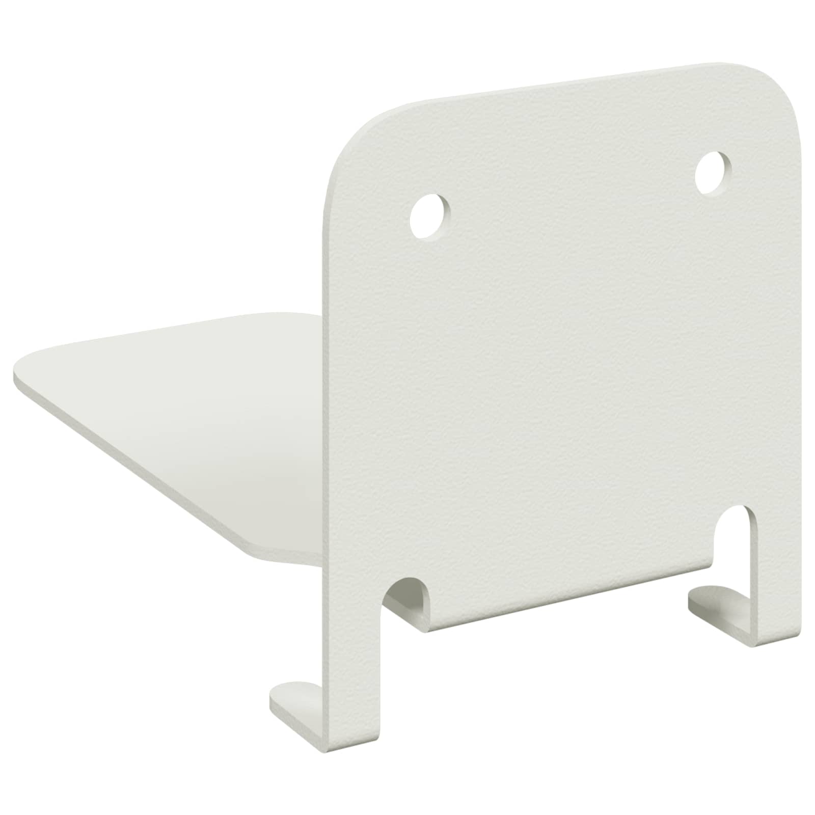 Lebdeća polica s policom Zidne 4 pcs Bijeli 6 x 10,8 x 6,6 cm