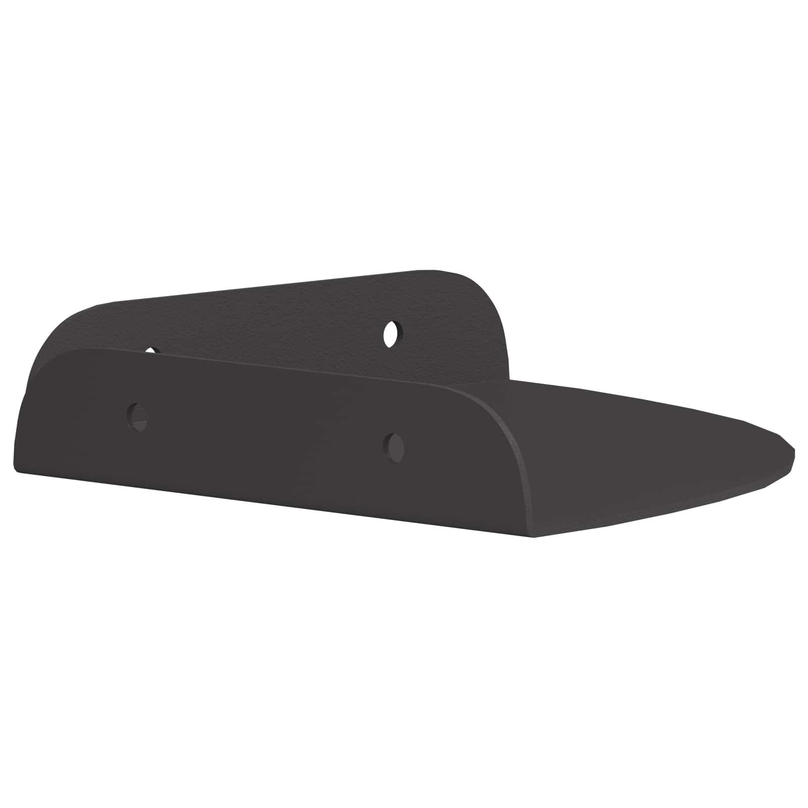 Lebdeća polica s policom s pohranom 4 pcs Crna 15 x 15 x 2 cm